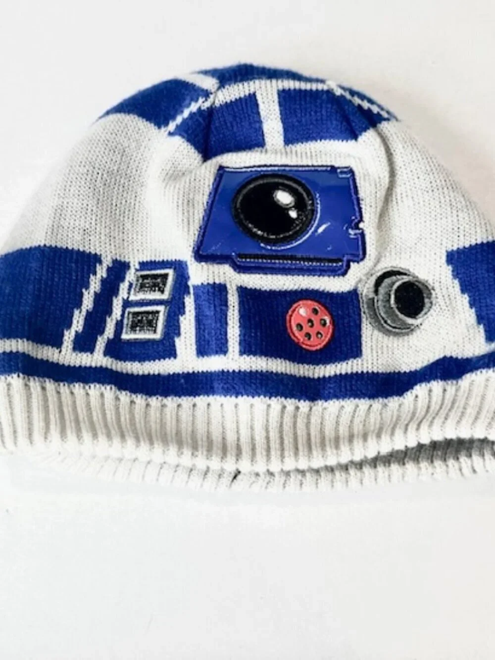 Disney Store Star Wars Kids R2D2 Beanie Hat Lined Gray & Blue Size XS/S (3-6)